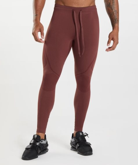 Gymshark 315 Seamless Leggings Herren Bordeaux | 30821POAJ