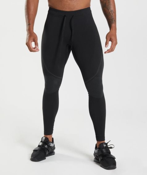 Gymshark 315 Seamless Leggings Herren Schwarz | 53408VZSY