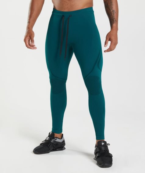 Gymshark 315 Seamless Leggings Herren Türkis | 49317NWGM