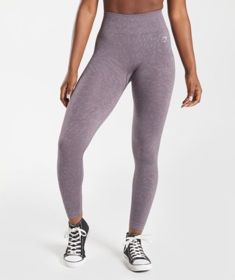 Gymshark Adapt Animal Seamless Leggings Damen Lila | 05948THXI