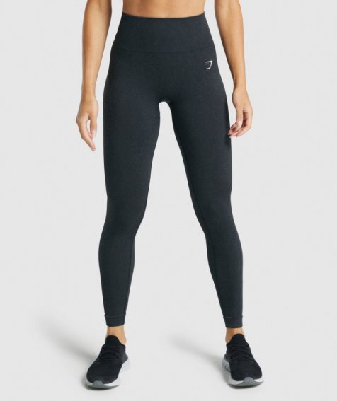 Gymshark Adapt Fleck Seamless Leggings Damen Schwarz | 81962CDKA