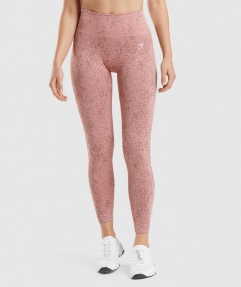 Gymshark Adapt Fleck Seamless Leggings Damen Rosa | 91360FIUB