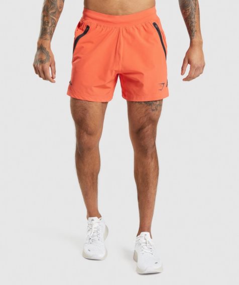 Gymshark Apex 5" Perform Kurze Hose Herren Orange | 06951FBIP