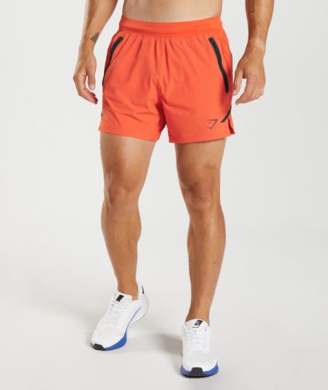 Gymshark Apex 5" Perform Kurze Hose Herren Orange | 47958ICRP