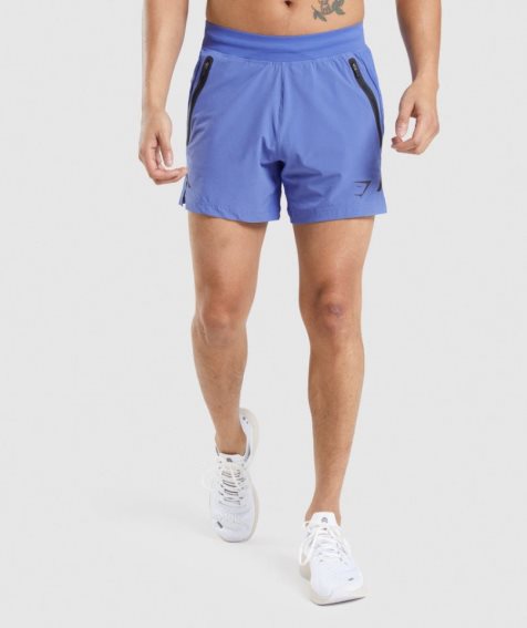 Gymshark Apex 5" Perform Kurze Hose Herren Blau | 53786HVLU