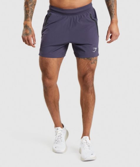 Gymshark Apex 5" Perform Kurze Hose Herren Lila | 64713GIOK