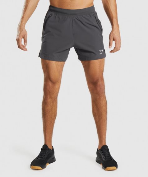 Gymshark Apex 5" Perform Kurze Hose Herren Dunkelgrau | 70538UMAY