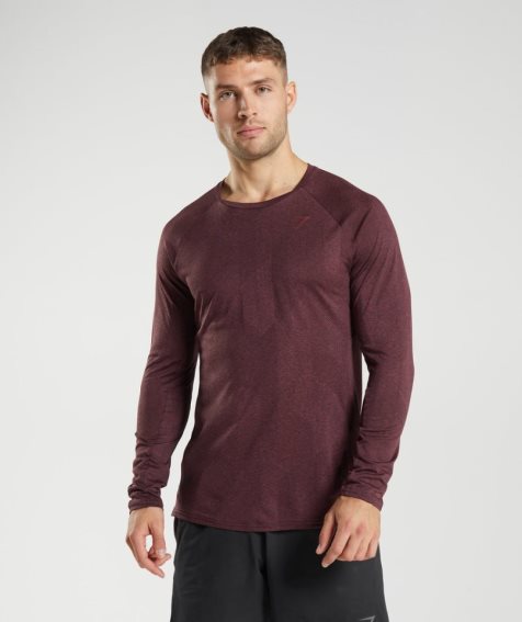 Gymshark Apex Long Sleeve T-shirts Herren Dunkelbraun | 27913UXJQ