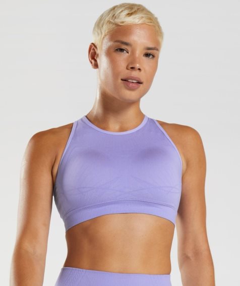 Gymshark Apex Seamless Sport Bh Damen Lavendel | 31654TJVE