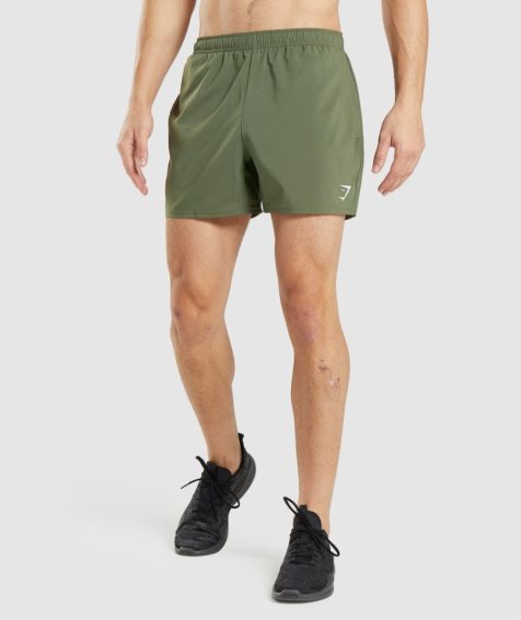 Gymshark Arrival 5" Kurze Hose Herren Olivgrün | 69105LZGN