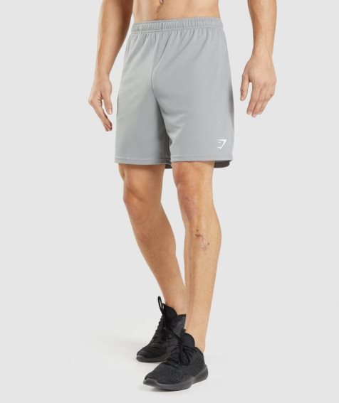 Gymshark Arrival Gestrickt Kurze Hose Herren Grau | 40367NPKV