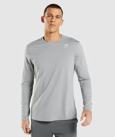 Gymshark Arrival Long Sleeve T-shirts Herren Grau | 24195DCJX