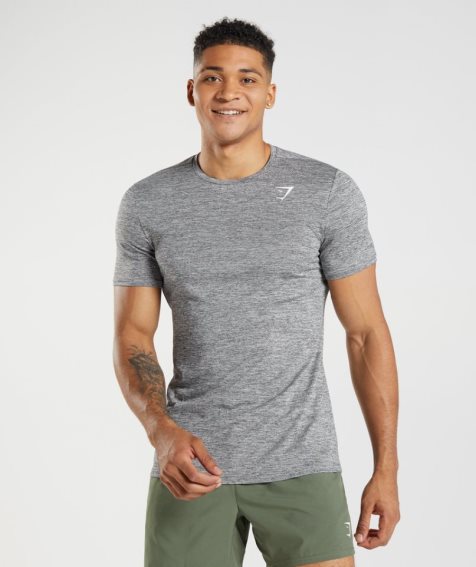 Gymshark Arrival Marl T-shirts Herren Grau | 26537YPWR