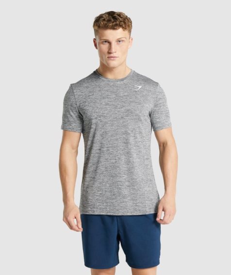 Gymshark Arrival Marl T-shirts Herren Grau | 90841VAMK