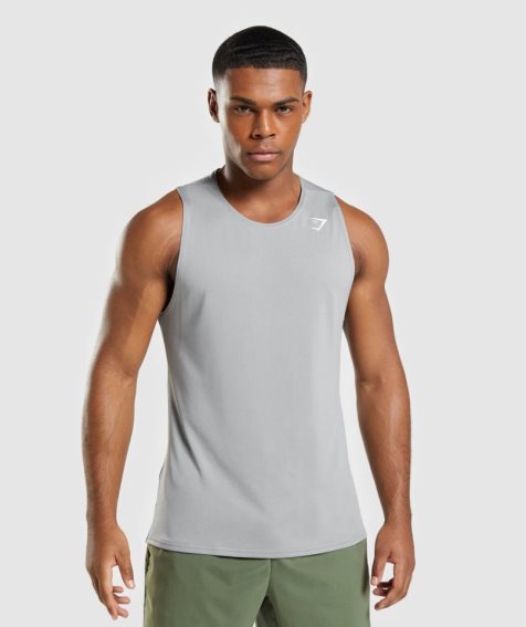 Gymshark Arrival Muskelshirt Herren Hellgrau | 84520EKOZ