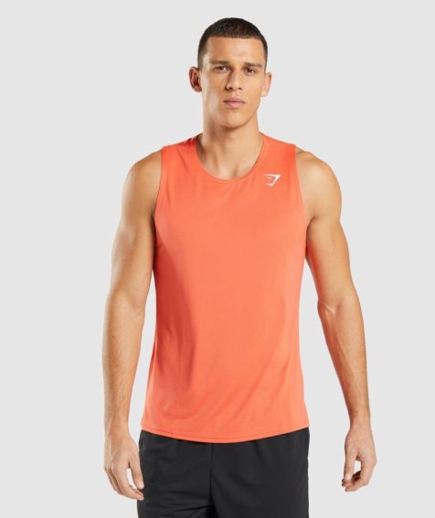 Gymshark Arrival Muskelshirt Herren Orange | 21758CSNV