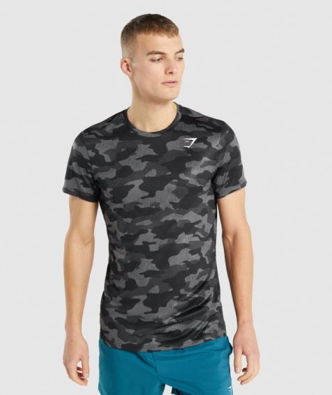 Gymshark Arrival T-shirts Herren Camouflage | 36954ZHBF