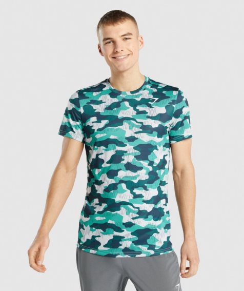 Gymshark Arrival T-shirts Herren Camouflage | 70943BNOS