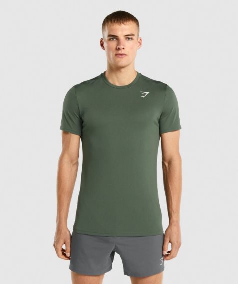 Gymshark Arrival T-shirts Herren Grün | 81492LUKV