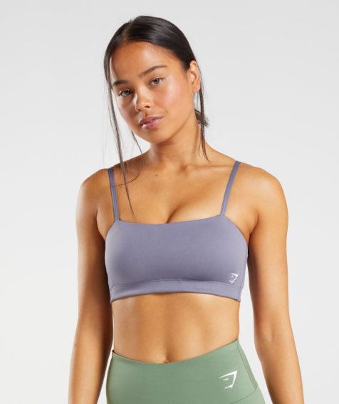 Gymshark Bandeau Sport Bh Damen Lila | 19267RDMW