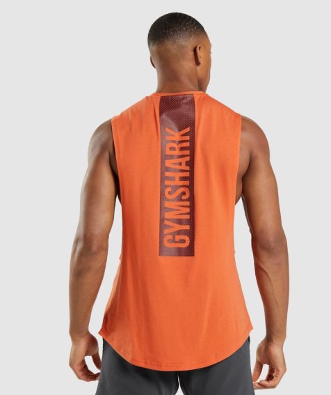 Gymshark Bold Drop Arm Muskelshirt Herren Orange | 40926JUKR