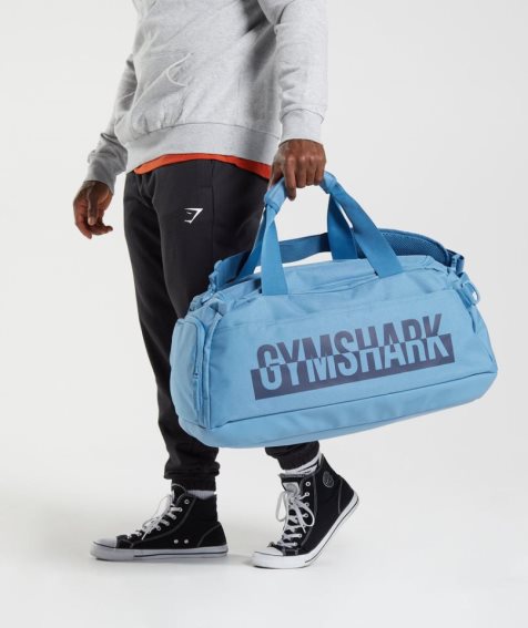 Gymshark Bold Gym Sporttaschen Blau | 23574TAYL