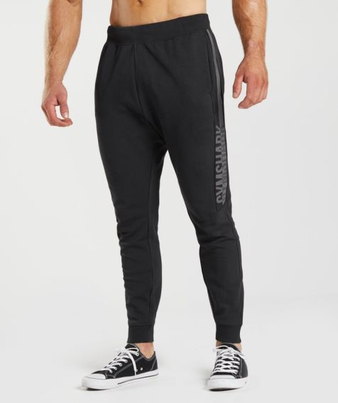 Gymshark Bold React Jogginghose Herren Schwarz | 24389WDQY