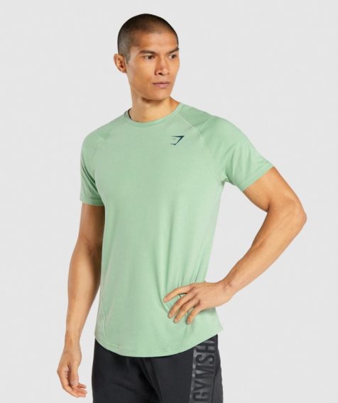 Gymshark Bold T-shirts Herren Grün | 27485APVL