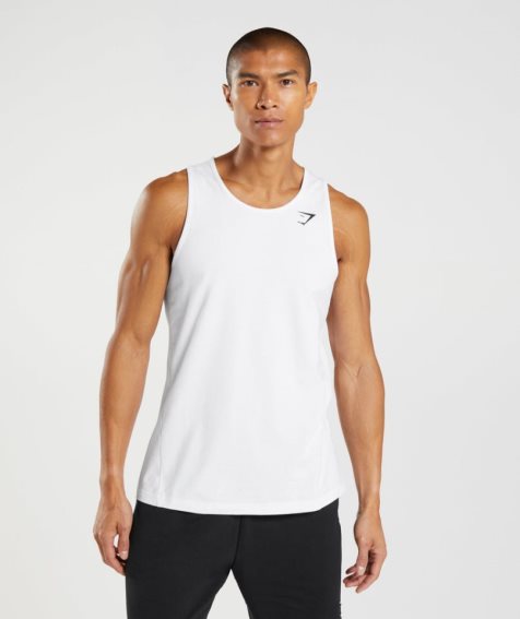 Gymshark Critical Muskelshirt Herren Weiß | 28593OXKD