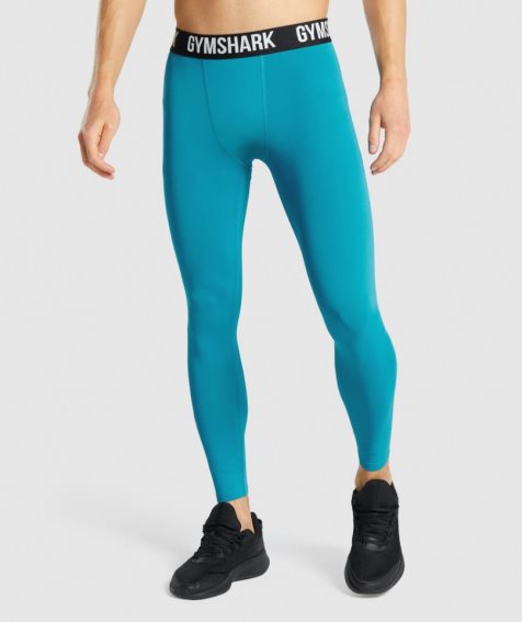 Gymshark Element Baselayer Leggings Herren Türkis | 23740AJLB