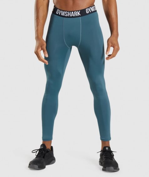 Gymshark Element Baselayer Leggings Herren Türkis | 83260RSHL