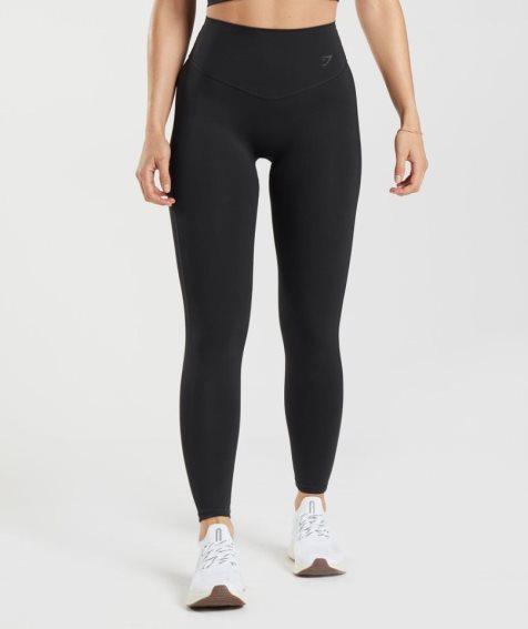 Gymshark Elevate Leggings Damen Schwarz | 37529GTAE