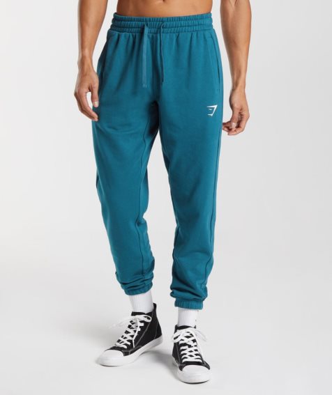 Gymshark Essential Oversized Jogginghose Herren Blau | 24158SVBU