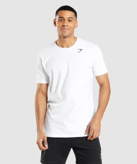 Gymshark Essential T-shirts Herren Weiß | 05326FORL