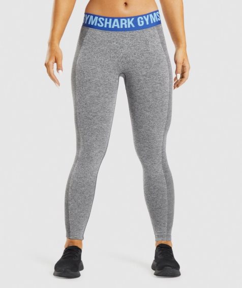 Gymshark Flex Low Rise Leggings Damen Grau | 48267JUVI