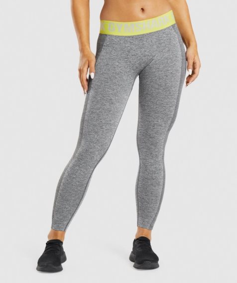 Gymshark Flex Low Rise Leggings Damen Grau | 48315BHPQ