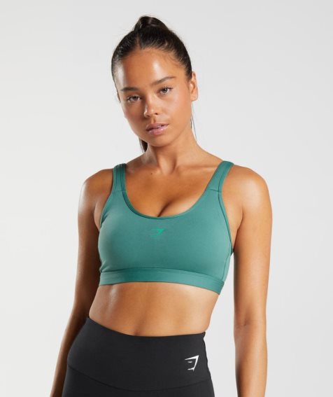 Gymshark Fraction Sport Bh Damen Grün | 54906DFUI