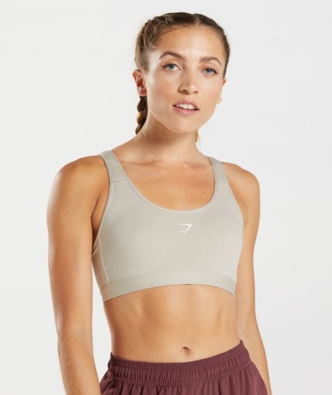 Gymshark Fraction Sport Bh Damen Hellgrau | 56270KAWY