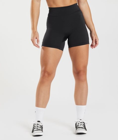 Gymshark GS Power Original Tight Kurze Hose Damen Schwarz | 65971JVZD