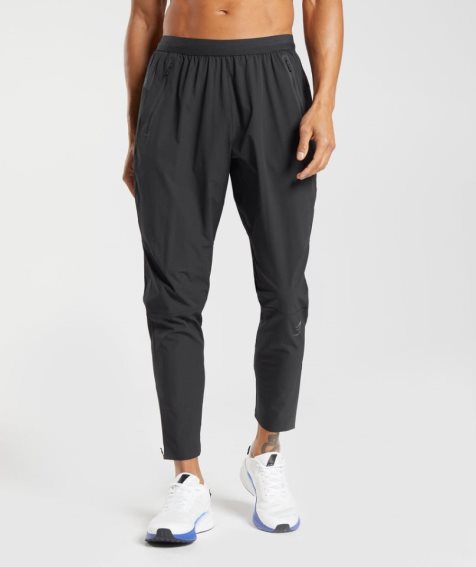 Gymshark Hybrid Woven Jogginghose Herren Schwarz | 16408GLNR