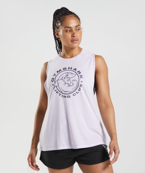 Gymshark Legacy Muskelshirt Damen Helllila | 47256XCHW