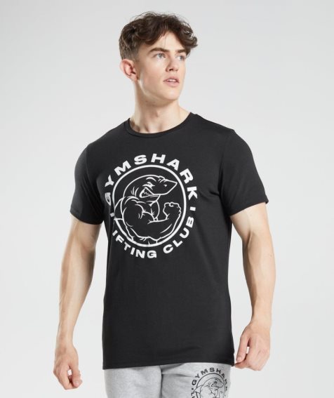 Gymshark Legacy T-shirts Herren Schwarz | 85302NRXW