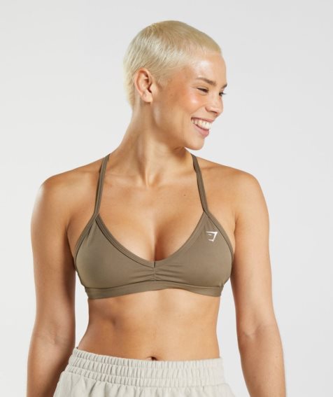 Gymshark Minimal Sport Bh Damen Braun | 15679CTEA