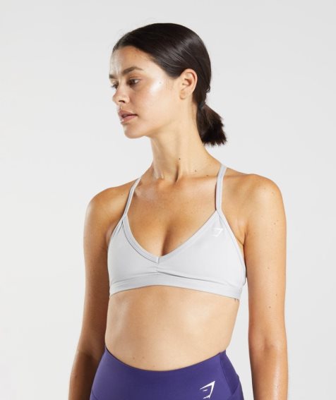 Gymshark Minimal Sport Bh Damen Hellgrau | 52697DVPF