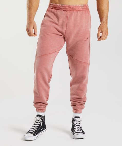 Gymshark Power Washed Jogginghose Herren Rosa | 71493ZIMD