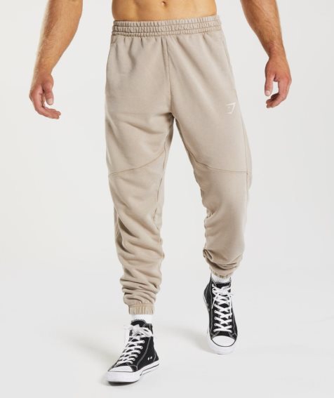 Gymshark Power Washed Jogginghose Herren Beige | 75264YVIW