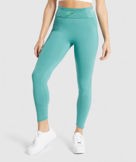 Gymshark Pulse Leggings Damen Türkis | 02975FPQM