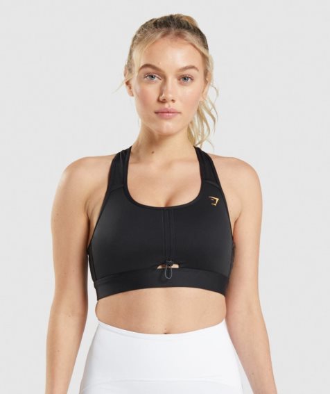 Gymshark Pulse Sport Bh Damen Schwarz | 23049DQUL