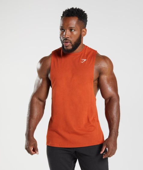 Gymshark React Drop Arm Muskelshirt Herren Orange | 61940OGMN