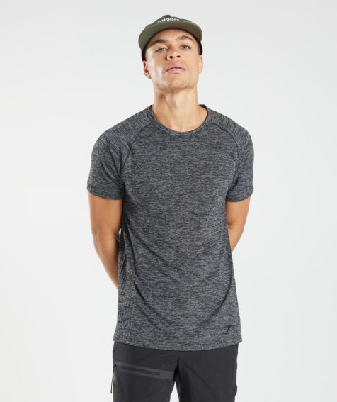 Gymshark Retake Seamless T-shirts Herren Dunkelgrau | 27480CXWD